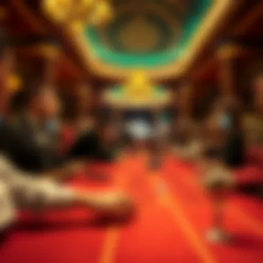 Playing 21 at a casino table