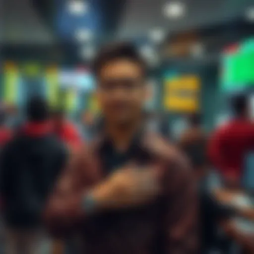 Conceptual illustration of Asian sports betting trends