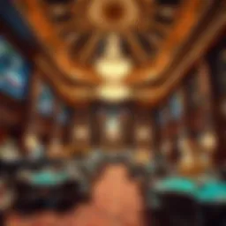 Luxurious casino interior showcasing grandeur and elegance