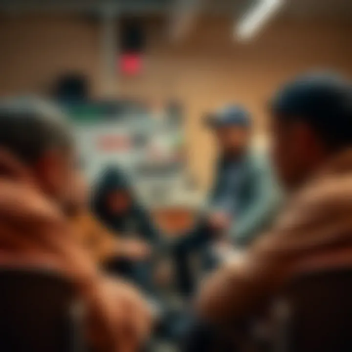 A group discussion among bettors sharing experiences