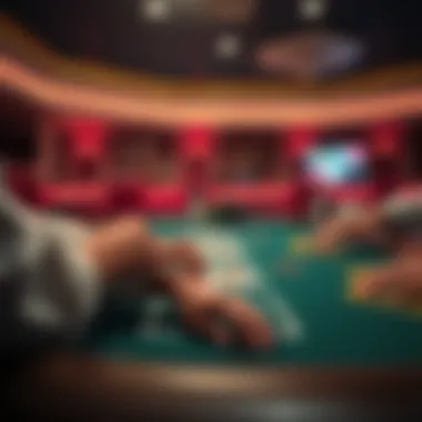 Strategic blackjack table showcasing double betting