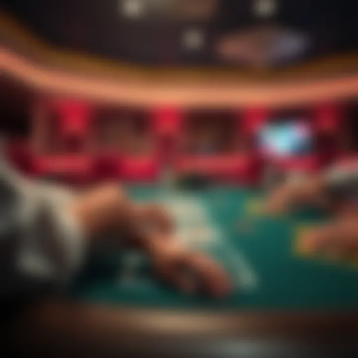 Strategic blackjack table showcasing double betting