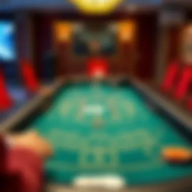 Illustration of Blackjack table layout