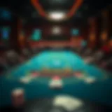 Blackjack table setup