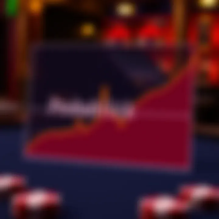 Graph depicting winning probabilities in blackjack