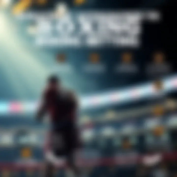 A detailed infographic illustrating various boxing betting strategies