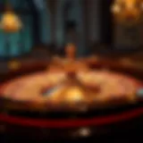 Illustration showcasing an engaging online roulette interface