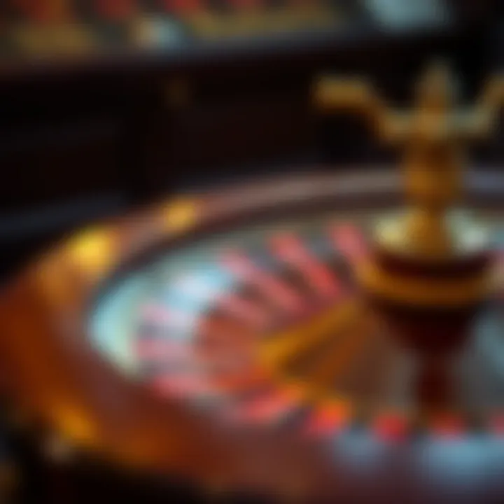 The Timeless Elegance of a Roulette Wheel A vintage roulette wheel showcasing its elegant design and intricate details