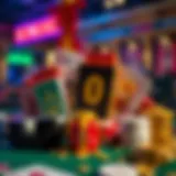 Visual representation of various casino bonuses available to new players.