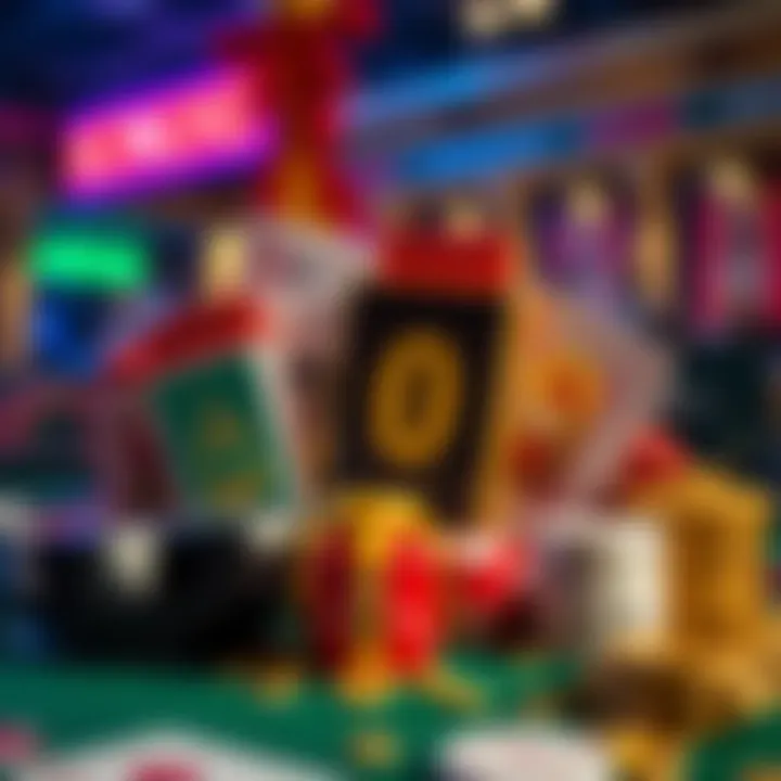 Diverse Casino Bonuses Visual representation of various casino bonuses available to new players.