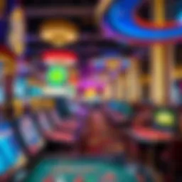 Vibrant casino floor in Cebu with gaming tables