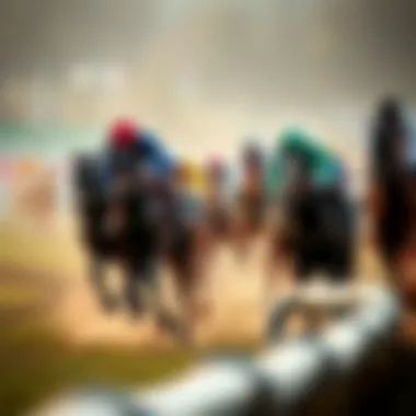 Horses racing during the Cheltenham Gold Cup