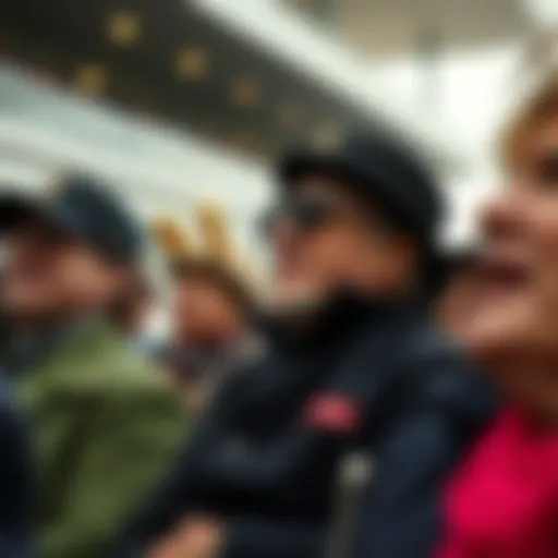 The Thrill of the Crowd at Cheltenham Spectators enjoying the Cheltenham Gold Cup event