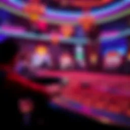 The vibrant atmosphere of a craps table in a casino