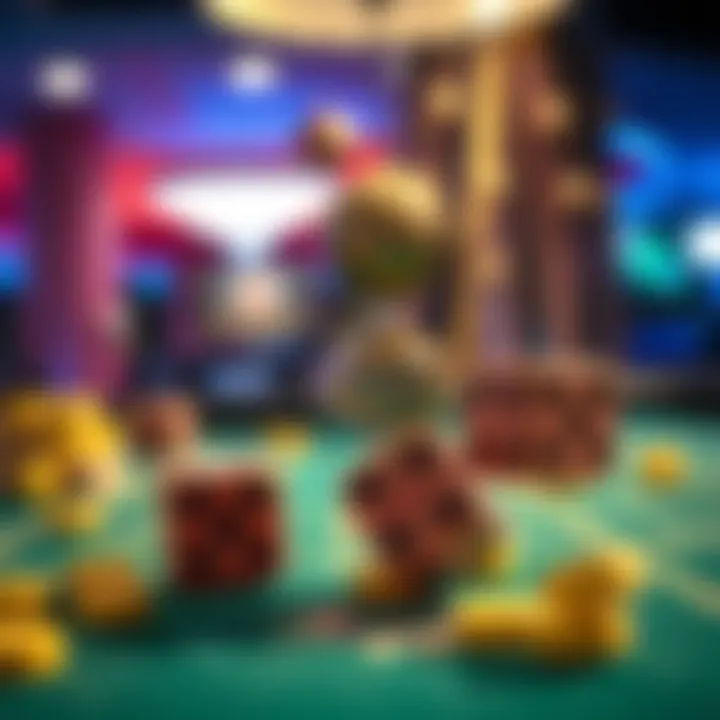 The Excitement of Throwing the Dice in Craps Craps dice being thrown