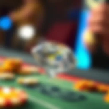 A close-up view of a sparkling diamond symbolizing the allure of high-stakes bets.
