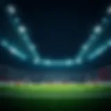 A football match under bright stadium lights