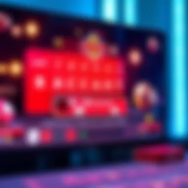 Detailed Look at the Virtual Baccarat Game Interface A close-up view of virtual baccarat game interface on a screen