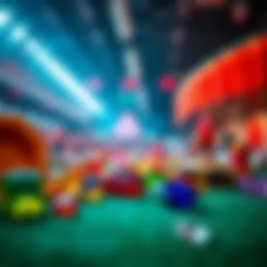 A vibrant setting showcasing various gemstones and sports betting elements.