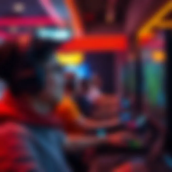 A player enjoying an immersive online gaming experience