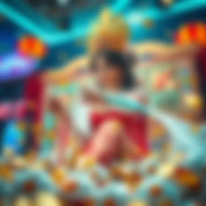 A captivating moment of a big win in Koi Princess slot