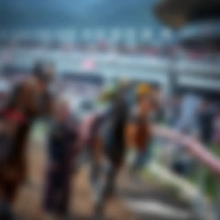 A captivating view of a horse racing event showcasing the excitement of Korea Racing
