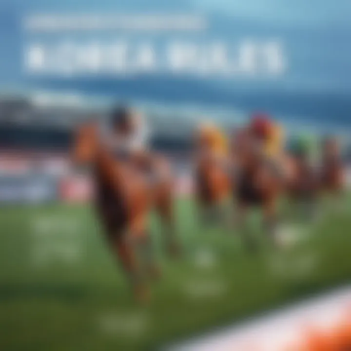 An infographic illustrating the rules of horse racing in Korea