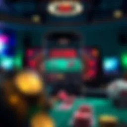 Illustration of a live casino app interface showcasing real-time gaming.