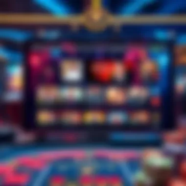 High-Tech Game Interface High-tech interface displaying various live dealer game options.