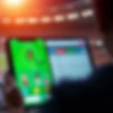 Visual representation of Melbet APK user interface