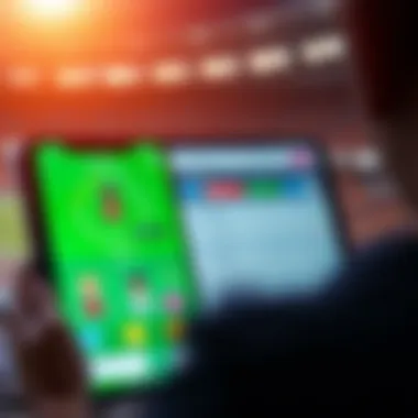 Visual representation of Melbet APK user interface