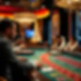 An insightful view of a live dealer table in online baccarat