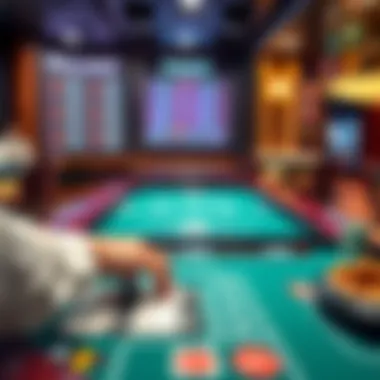 User interface of an online baccarat platform