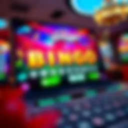 Exciting online bingo game interface showcasing vibrant graphics
