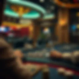 Intricate online blackjack game interface