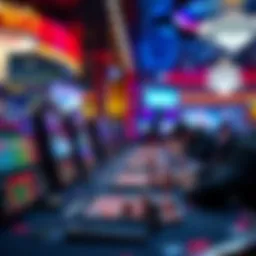 Visual representation of online casino gaming experience