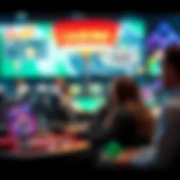 Visual representation of online casino gaming experience