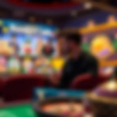 Exploring the Digital Casino Experience An immersive online casino interface showcasing a variety of games