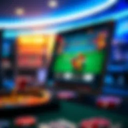 A digital representation of an online casino interface