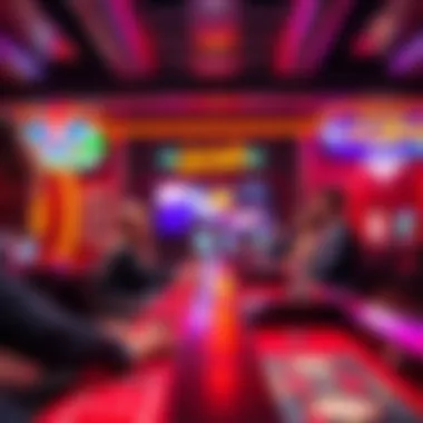 Immersive Online Casino Experience An immersive online casino interface showcasing live dealers