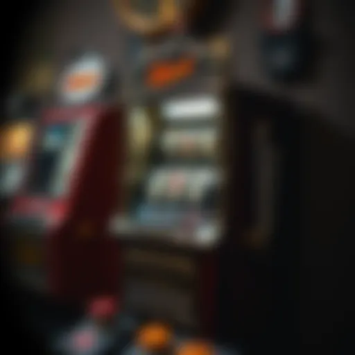 A vintage poker machine showcasing its intricate design