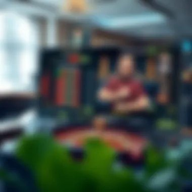 Experience Roulette Online An elegant online interface showcasing various betting options and a live dealer for a roulette game.