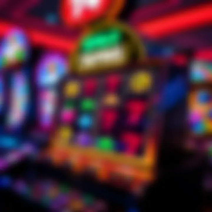 Vibrant Slot Machine Design Colorful online casino slot machine displaying various symbols