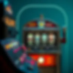 A vintage slot machine showcasing its historical design