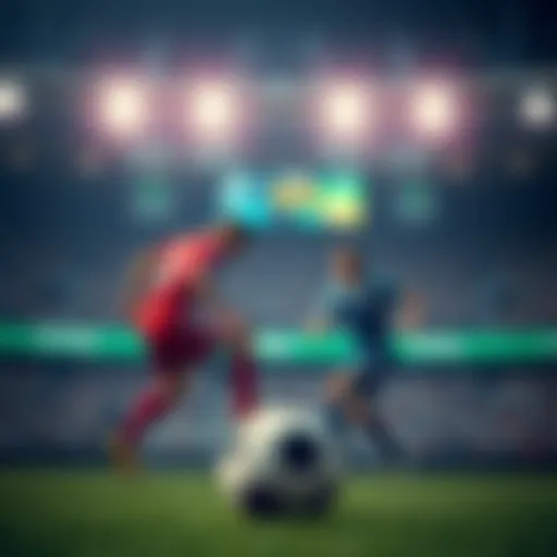 Understanding Online Football Betting Conceptual illustration of online football betting