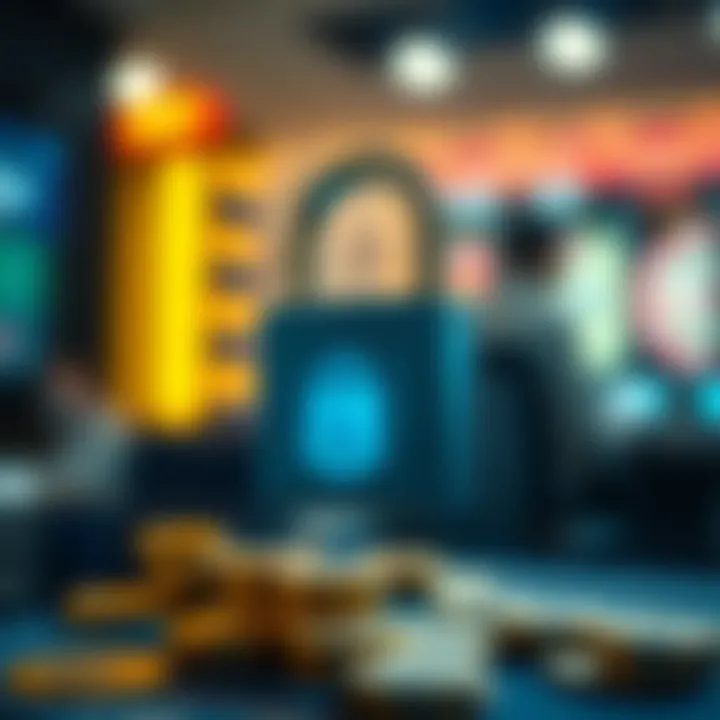 Ensuring Safety in Online Gambling A secure lock symbolizing safety in online gambling