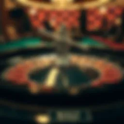 A detailed view of a roulette table highlighting various betting options