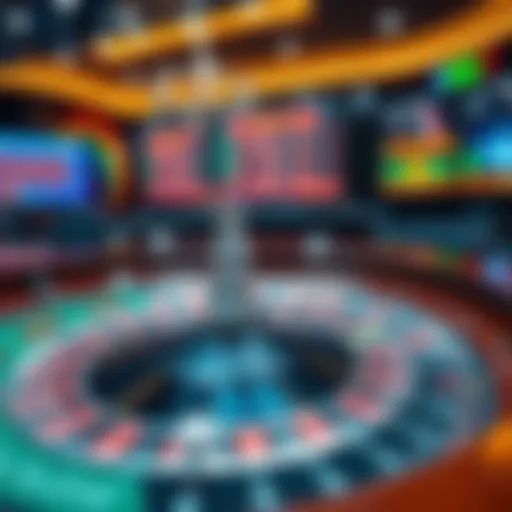 A vibrant online roulette table displaying various betting options