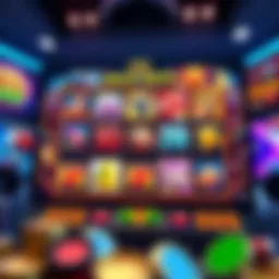 Vibrant online slot game interface showcasing various themes