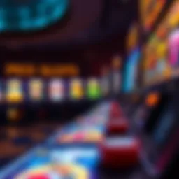 A vibrant online slot machine showcasing various game themes